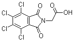 structure of CAS# 19244-35-0, 4,5,6,7-Tetrachloro-1,3-dioxo-2-isoindolineacetic acid