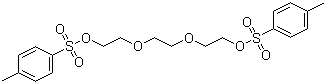 structure of CAS# 19249-03-7, Triethylene glycol di(p-toluenesulfonate);2-[2-[2-(4-methylphenyl)sulfonyloxyethoxy]ethoxy]ethyl 4-methylbenzenesulfonate
