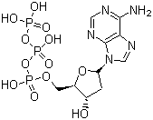 结构式 CAS# 1927-31-7, 2'-脱氧腺苷 5'-三磷酸酯