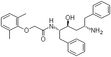 结构式 CAS# 192725-49-8, N-[(1S,2S,4S)-4-氨基-2-羟基-5-苯基-1-(苯甲基)戊基]-2-(2,6-二甲基苯氧基)乙酰胺