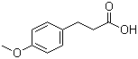 结构式 CAS# 1929-29-9, 3-(4-甲氧基苯基)丙酸; 对甲氧基苯丙酸