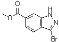 结构式 CAS# 192945-56-5, 3-溴-1H-吲唑-6-羧酸甲酯