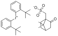 Bis(tert-butylphenyl)iodonium 10-camphorsulfonate molecular structure (CAS 193345-23-2)