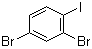 结构式 CAS# 19393-94-3, 2,4-二溴-1-碘苯