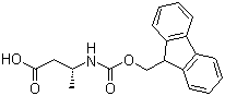 结构式 CAS# 193954-26-6, 9-芴甲氧羰基-L-beta-高丙氨酸; Fmoc-3-L-氨基丁酸; (S)-3-(芴甲氧羰基氨基)丁酸