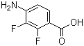 结构式 CAS# 194804-85-8, 4-氨基-2,3-二氟苯甲酸
