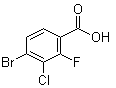 结构式 CAS# 194804-94-9, 4-溴-3-氯-2-氟苯甲酸
