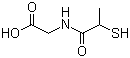 structure of CAS# 1953-02-2, Tiopronin;N-(2-Mercaptopropionyl)glycine; alpha-Mercaptopropionyl glycine