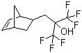 structure of CAS# 196314-61-1, 3-(Bicyclo[2.2.1]hept-5-en-2-yl)-1,1,1-trifluoro-2-(trifluoromethyl)propan-2-ol;5-(2-Hydroxy-2,2-bistrifluoromethyl)ethyl-2-norbornene