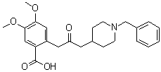 结构式 CAS# 197010-25-6, 4,5-二甲氧基-2-[2-氧代-3-[1-(苯基甲基)-4-哌啶基]丙基]苯甲酸