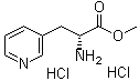结构式 CAS# 197088-84-9, (R)-alpha-氨基-3-吡啶丙酸甲酯二盐酸盐