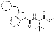 结构式 CAS# 1971007-95-0, N-[[1-(环己基甲基)-1H-吲哚-3-基]羰基]-3-甲基-L-缬氨酸甲酯