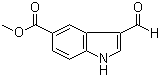 structure of CAS# 197506-83-5, Methyl 3-formyl-1H-indole-5-carboxylate;3-Formyl-1H-indole-5-carboxylic acid methyl ester