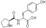 L-Prolyl-L-tyrosine molecular structure (CAS 19786-36-8)