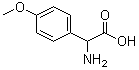 结构式 CAS# 19789-59-4, 2-(4-甲氧基苯基)甘氨酸