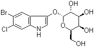 结构式 CAS# 198402-60-7, 5-溴-6-氯-1H-吲哚-3-基 alpha-D-吡喃半乳糖苷