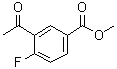 结构式 CAS# 198477-82-6, 3-乙酰基-4-氟苯甲酸甲酯