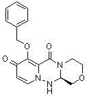 structure of CAS# 1985607-70-2, (12aR)-3,4,12,12a-Tetrahydro-7-(phenylmethoxy)-1H-[1,4]oxazino[3,4-c]pyrido[2,1-f][1,2,4]triazine-6,8-dione;(3R)-11-phenylmethoxy-5-oxa-1,2,8-triazatricyclo[8.4.0.03,8]tetradeca-10,13-diene-9,12-dione