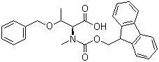 structure of CAS# 198561-81-8, Fmoc-N-methyl-O-benzyl-L-threonine;Fmoc-N-Me-Thr(Bzl)-OH; N-(9-Fluorenylmethyloxycarbonyl)-N-methyl-O-benzyl-L-threonine
