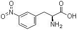结构式 CAS# 19883-74-0, 3-硝基-L-苯丙氨酸; L-3-硝基苯丙氨酸