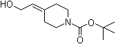 结构式 CAS# 198892-80-7, 4-(2-羟基亚乙基)哌啶-1-羧酸叔丁酯