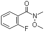 结构式 CAS# 198967-24-7, 2-氟-N-甲氧基-N-甲基苯甲酰胺