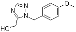 结构式 CAS# 199014-14-7, (2-(4-甲氧基苄基)-2H-1,2,4-三唑-3-基)甲醇