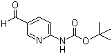 结构式 CAS# 199296-40-7, (5-甲酰基吡啶-2-基)氨基甲酸叔丁酯