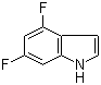 结构式 CAS# 199526-97-1, 4,6-二氟吲哚