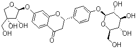 结构式 CAS# 199796-12-8, 甘草苷元-7-O-D-芹糖-4'-O-D-葡萄糖苷