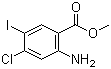 structure of CAS# 199850-56-1, Methyl 4-chloro-5-iodoanthranilate;Methyl 2-amino-4-chloro-5-iodobenzoate