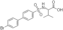 结构式 CAS# 199850-67-4, PD 166793; N-[(4'-溴[1,1'-联苯]-4-基)磺酰基]-L-缬氨酸