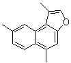 结构式 CAS# 20013-76-7, 1,5,8-三甲基萘并[2,1-b]呋喃