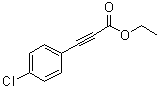 structure of CAS# 20026-96-4, 3-(4-Chlorophenyl)-2-propynoic acid ethyl ester