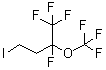 1,1,1,2-Tetrafluoro-4-iodo-2-(trifluoromethoxy)butane molecular structure (CAS 200501-96-8)
