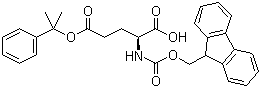 structure of CAS# 200616-39-3, Fmoc-L-Glu(2-phenylisopropyloxy)-OH;N-[(9H-Fluoren-9-ylmethoxy)carbonyl]-L-glutamic acid 5-(1-methyl-1-phenylethyl) ester