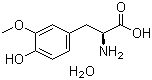 结构式 CAS# 200630-46-2, 3-甲氧基-L-酪氨酸一水合物