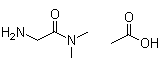 结构式 CAS# 200634-33-9, 2-氨基-N,N-二甲基乙酰胺单乙酸盐