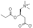 结构式 CAS# 20064-19-1, 丙酰基-L-肉碱