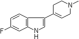 结构式 CAS# 200714-10-9, 6-氟-3-(1,2,3,6-四氢-1-甲基-4-吡啶基)-1H-吲哚
