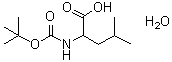 structure of CAS# 200937-21-9, N-[(1,1-Dimethylethoxy)carbonyl]leucine monohydrate