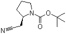 结构式 CAS# 201039-13-6, (R)-2-(氰基甲基)吡咯烷-1-甲酸叔丁酯