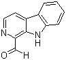 结构式 CAS# 20127-63-3, beta-咔啉-1-甲醛; 1-甲酰基-beta-咔啉