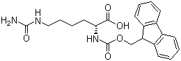 structure of CAS# 201485-38-3, Fmoc-D-Homocitrulline;Fmoc-D-Hocit-OH; N-(9-Fluorenylmethyloxycarbonyl)-D-homocitrulline