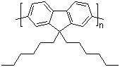 structure of CAS# 201807-75-2, Poly(9,9-dihexylfluorenyl-2,7-diyl);2,7-Dibromo-9,9-dihexylfluorene homopolymer; 9,9-Dihexyl-2,7-dibromofluorene homopolymer