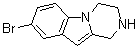 structure of CAS# 201809-32-7, 8-Bromo-1,2,3,4-tetrahydropyrazino[1,2-a]indole
