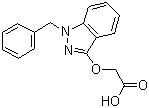 structure of CAS# 20187-55-7, Bendazac;[[1-(Phenylmethyl)-1H-indazol-3-yl]oxy]acetic acid