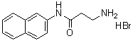 结构式 CAS# 201985-01-5, 3-氨基-N-2-萘基丙酰胺单氢溴酸盐