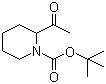 结构式 CAS# 201991-24-4, 2-乙酰基-1-哌啶甲酸叔丁酯