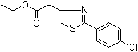 结构式 CAS# 20287-70-1, 2-(4-氯苯基)噻唑-4-乙酸乙酯